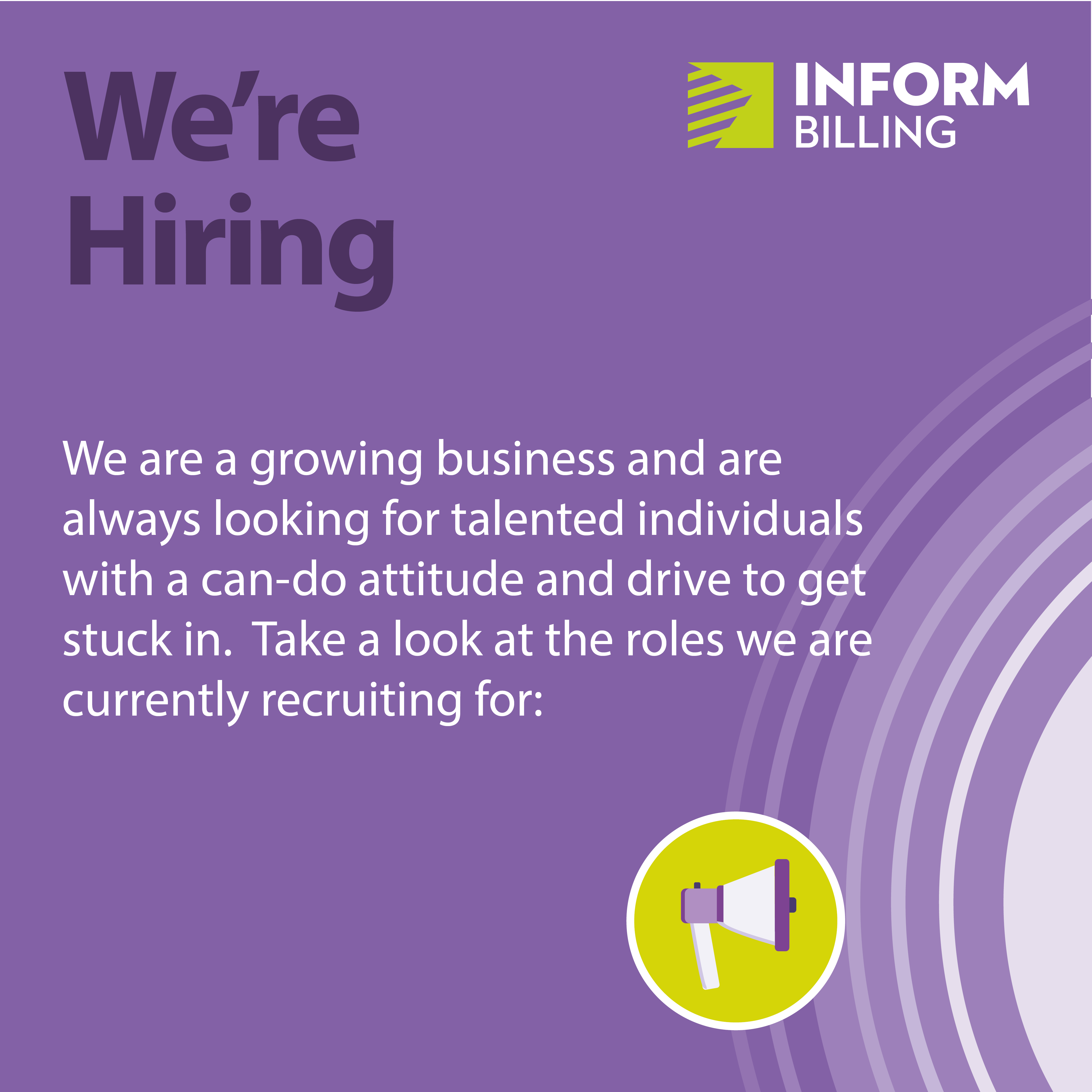 Inform Billing are hiring! - Inform Billing